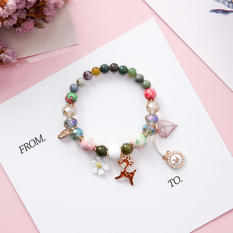 Pearl Bracelet, Natural Stone Bead Bracelet