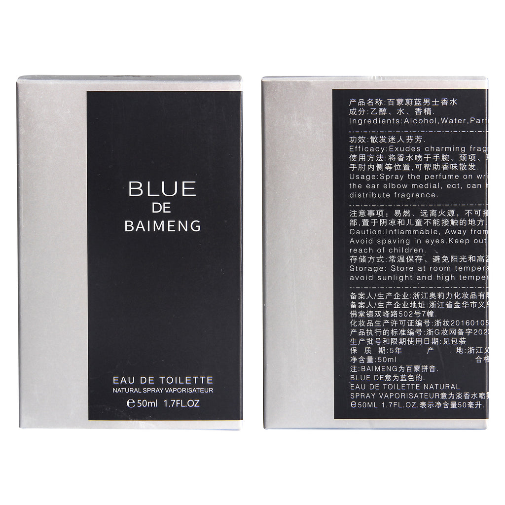 Blue Men's Eau de Cologne - Fresh Oceanic Fragrance