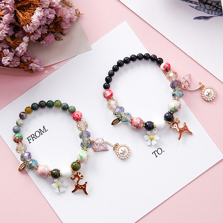 Pearl Bracelet, Natural Stone Bead Bracelet