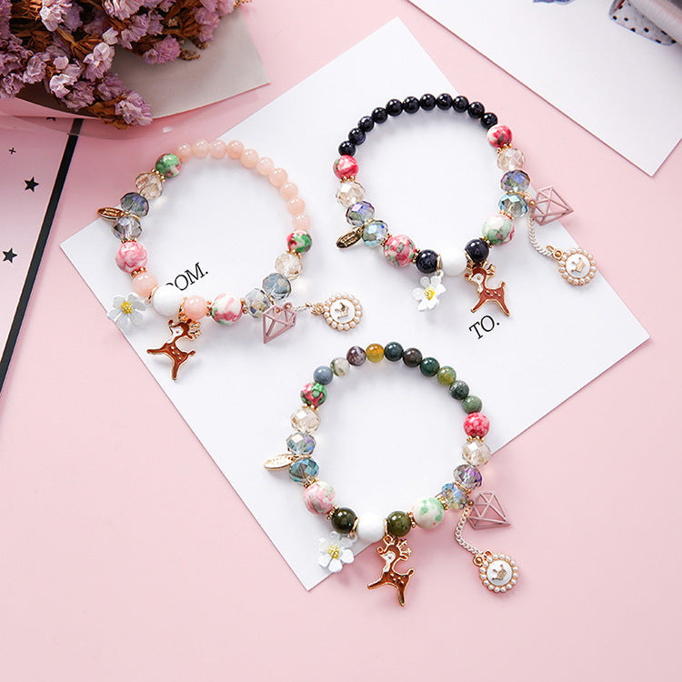 Pearl Bracelet, Natural Stone Bead Bracelet